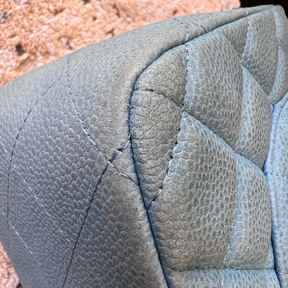Chanel Caviar Jumbo double flap blue - Picture 7 of 16
